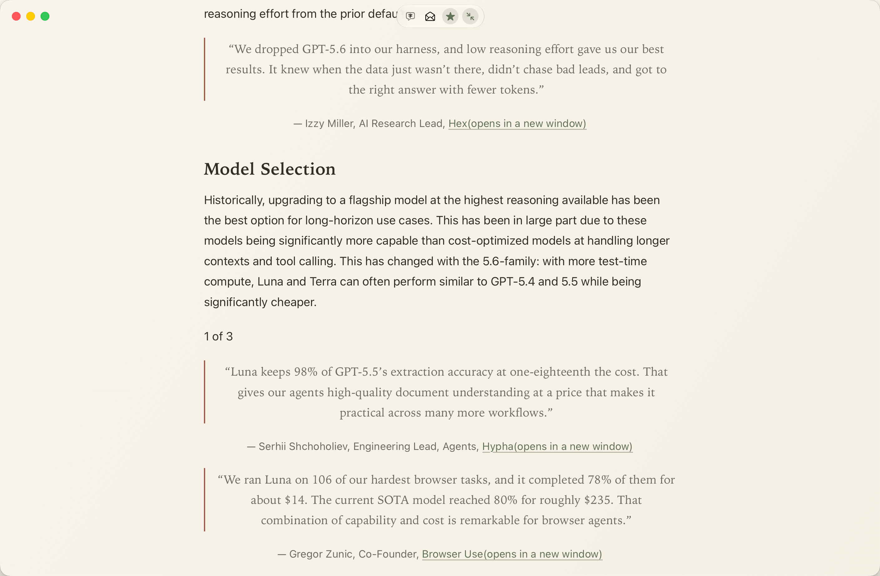 PaperRss 全屏沉浸阅读界面